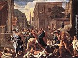 Nicolas Poussin The Plague at Ashod painting
